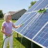 Kit Pulizia Pannelli Fotovoltaici Solar Wash con Manico Telescopico e Prolunga