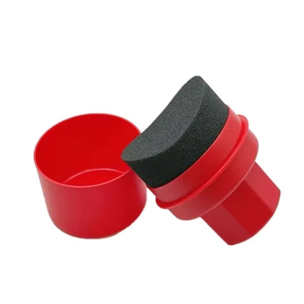Applicatore Nero Gomme in Spugna Sagomata con Custodia Protettiva